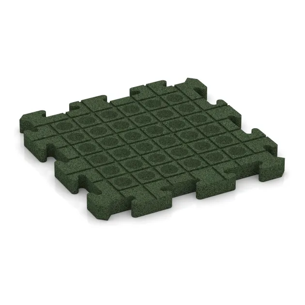 La vue du dessous ou de la face inférieure, c’est-à-dire la face inférieure de la pièce moulée WARCO 5882 - Dalle événementielle pour extérieur au format 500 x 500 x 40 mm.