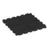 La vue du dessous ou de la face inférieure, c’est-à-dire la face inférieure de la pièce moulée WARCO 3407 - Tapis de Protection Fitness HD au format 1000 x 1000 x 40 mm.
