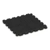 La vue du dessous ou de la face inférieure, c’est-à-dire la face inférieure de la pièce moulée WARCO 3410 - Tapis de Protection Fitness HD au format 1000 x 1000 x 40 mm.