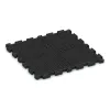La vue du dessous ou de la face inférieure, c’est-à-dire la face inférieure de la pièce moulée WARCO 3416 - Tapis de Protection Fitness HD au format 1000 x 1000 x 40 mm.