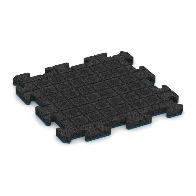 Aufsicht auf die Unterseite, also die Bodenseite von WARCO-Formteil 5296 - Poolfliese im Format 500 x 500 x 30 mm.