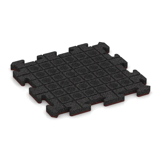 Aufsicht auf die Unterseite, also die Bodenseite von WARCO-Formteil 5298 - Poolfliese im Format 500 x 500 x 30 mm.