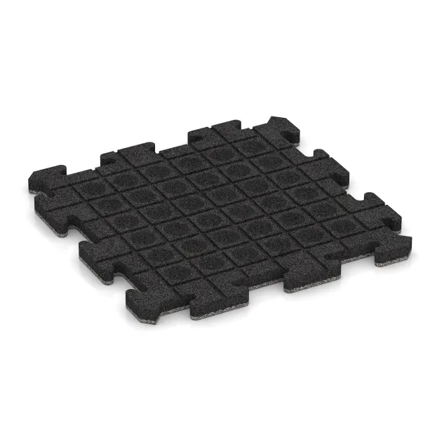 Aufsicht auf die Unterseite, also die Bodenseite von WARCO-Formteil 4533 - Poolfliese im Format 500 x 500 x 30 mm.