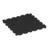 La vue du dessous ou de la face inférieure, c’est-à-dire la face inférieure de la pièce moulée WARCO 3282 - Revêtement sportif pour chiens HD au format 1000 x 1000 x 30 mm.