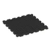 La vue du dessous ou de la face inférieure, c’est-à-dire la face inférieure de la pièce moulée WARCO 3234 - Tapis de Protection Fitness HD au format 1000 x 1000 x 30 mm.