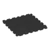 La vue du dessous ou de la face inférieure, c’est-à-dire la face inférieure de la pièce moulée WARCO 5810 - Tapis de Protection Fitness au format 1000 x 1000 x 30 mm.