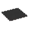 Aufsicht auf die Unterseite, also die Bodenseite von WARCO-Formteil 6025 - Treppenfliese im Format 1000 x 1000 x 30 mm.
