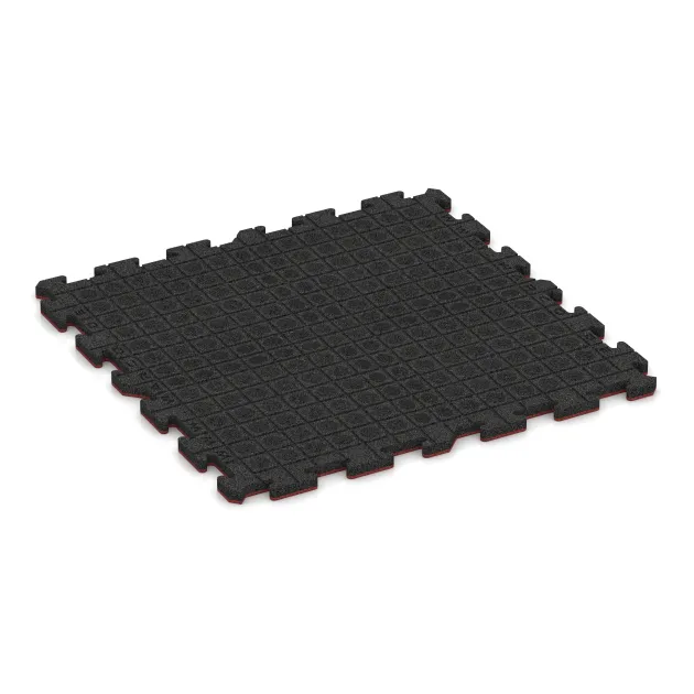 Aufsicht auf die Unterseite, also die Bodenseite von WARCO-Formteil 6025 - Treppenfliese im Format 1000 x 1000 x 30 mm.