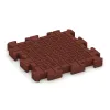 Aufsicht auf die Unterseite, also die Bodenseite von WARCO-Formteil 4204 - Ballspielplatte HD im Format 500 x 500 x 50 mm.