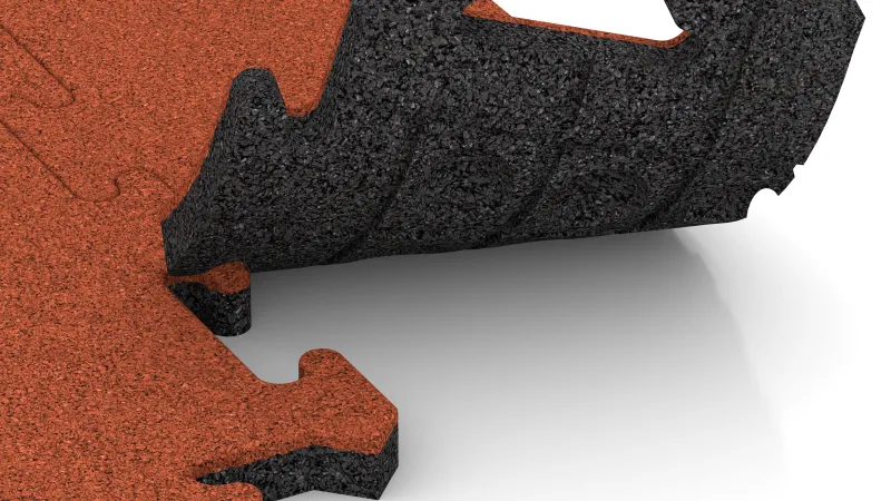 Canaux de drainage et dômes en disposition carrée