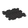 Aufsicht auf die Unterseite, also die Bodenseite von WARCO-Formteil 0055 - Spielmatte im Format 500 x 500 x 18 mm.
