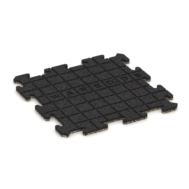 Aufsicht auf die Unterseite, also die Bodenseite von WARCO-Formteil 0040 - Balkon Bodenbelag im Format 50 x 50 x 1,8 cm | 0,25 m².