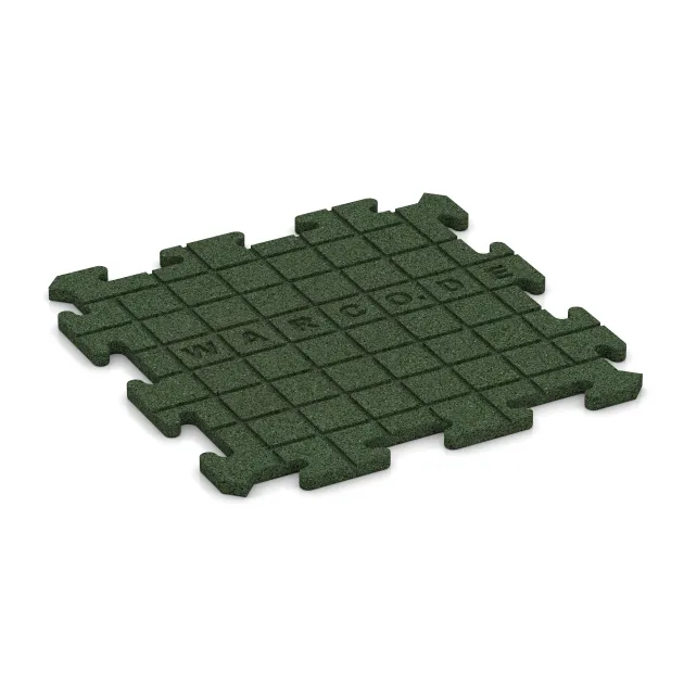 La vue du dessous ou de la face inférieure, c’est-à-dire la face inférieure de la pièce moulée WARCO 0178 - Revêtement en caoutchouc pour escaliers au format 500 x 500 x 18 mm.