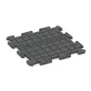 Aufsicht auf die Unterseite, also die Bodenseite von WARCO-Formteil 3917 - Spielmatte im Format 500 x 500 x 18 mm.