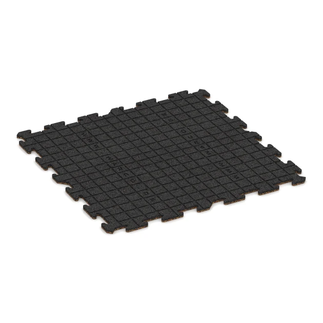 Aufsicht auf die Unterseite, also die Bodenseite von WARCO-Formteil 5949 - Indoor-Klickfliese im Format 100 x 100 x 1,8 cm | 1,00 m².