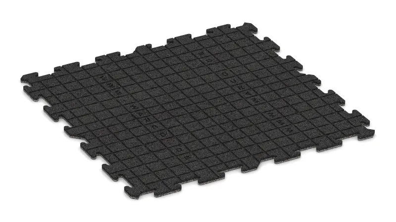 Entwässerungsrillen in quadratischer Anordnung - 4 mm tief