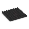 Aufsicht auf die Unterseite, also die Bodenseite von WARCO-Formteil 5543 - Fallschutzplatte 4,5 cm - EN 1177 ≤ 135 cm im Format 500 x 500 x 45 mm.
