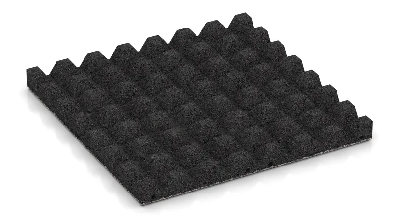 Structure à troncs de pyramides de 28 mm de hauteur