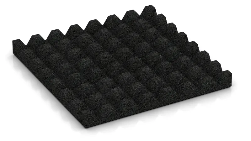 Structure à troncs de pyramides de 28 mm de hauteur