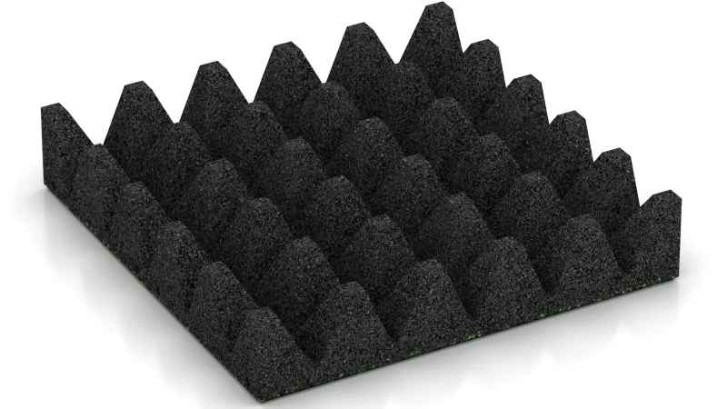 Structure à troncs de pyramides de 75 mm de hauteur