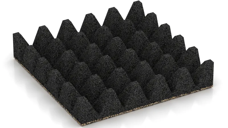 Structure à troncs de pyramides de 75 mm de hauteur