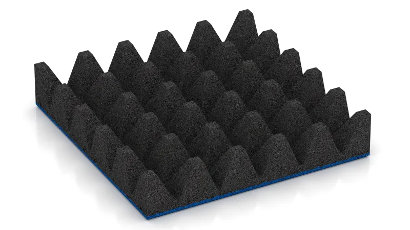 Structure à troncs de pyramides de 75 mm de hauteur