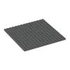 Aufsicht auf die Unterseite, also die Bodenseite von WARCO-Formteil 5658 - Fallschutzmatte 3 cm - EN 1177 ≤ 90 cm im Format 1000 x 1000 x 30 mm.
