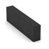 Aufsicht auf die Unterseite, also die Bodenseite von WARCO-Formteil 7028 - Blockstufe aus Gummigranulat im Format 100 x 30 x 15 cm.