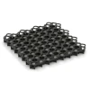 La vue du dessous ou de la face inférieure, c’est-à-dire la face inférieure de la pièce moulée WARCO 5207 - Dalle stabilisatrice en plastique au format 47,6 × 47,6 × 4 cm | 0,226 m².