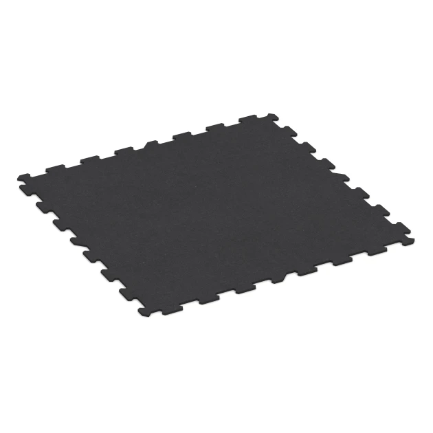 La vue du dessous ou de la face inférieure, c’est-à-dire la face inférieure de la pièce moulée WARCO 1064 - Sol de Fitness Compact au format 970 x 970 x 8 mm | 0,94 m.