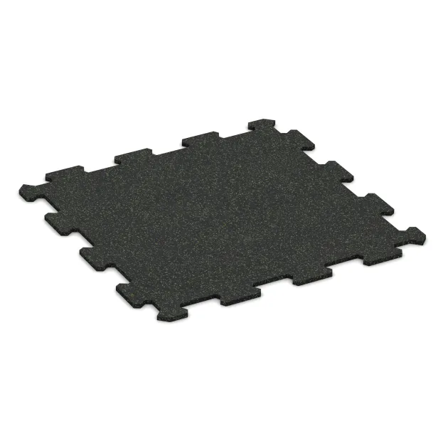 Aufsicht auf die Unterseite, also die Bodenseite von WARCO-Formteil 0921 - Fitnessboden Kompakt im Format 485 x 485 x 8 mm | 0,235 m².