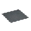 Aufsicht auf die Unterseite, also die Bodenseite von WARCO-Formteil 6457 - Fitnessboden Kompakt im Format 50 × 50 × 0,8 cm.