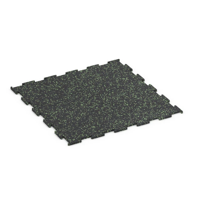 La vue du dessous ou de la face inférieure, c’est-à-dire la face inférieure de la pièce moulée WARCO 6459 - Sol de Fitness Compact au format 50 × 50 × 0,8 cm.