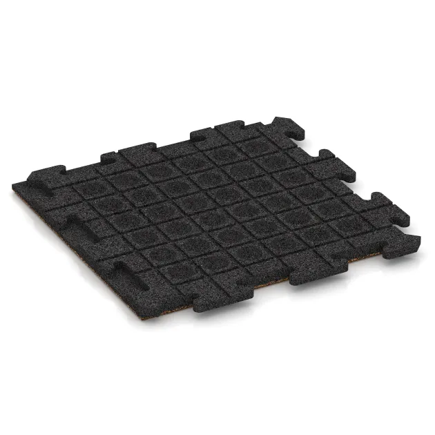Aufsicht auf die Unterseite, also die Bodenseite von WARCO-Formteil 1210 - Poolfliese Classic im Format 500 x 500 x 30 mm.