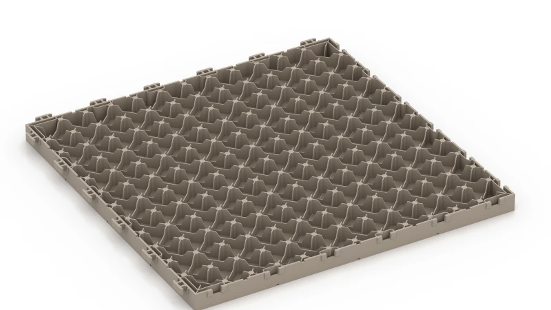 Grille clipsable PP avec pieds