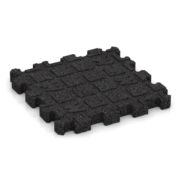 Aufsicht auf die Unterseite, also die Bodenseite von WARCO-Formteil 5228 - Poolfliese Fugenlos im Format 306 x 306 x 30 mm.