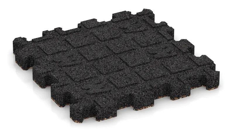 Canaux de drainage de 4 x 15 mm disposés à angle droit