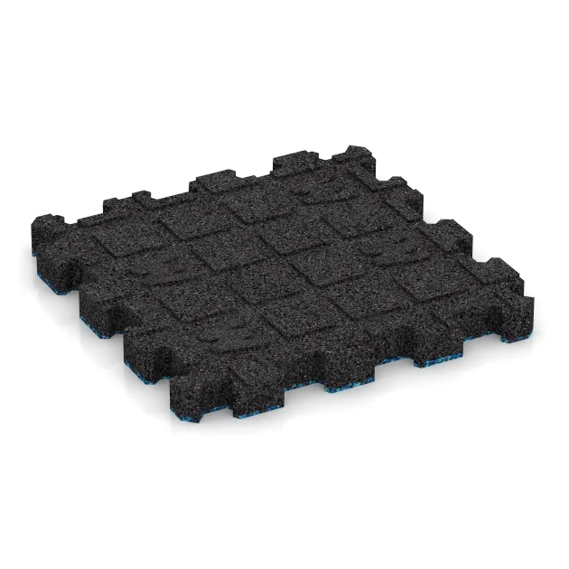 Aufsicht auf die Unterseite, also die Bodenseite von WARCO-Formteil 5419 - Poolfliese Fugenlos im Format 306 x 306 x 30 mm.