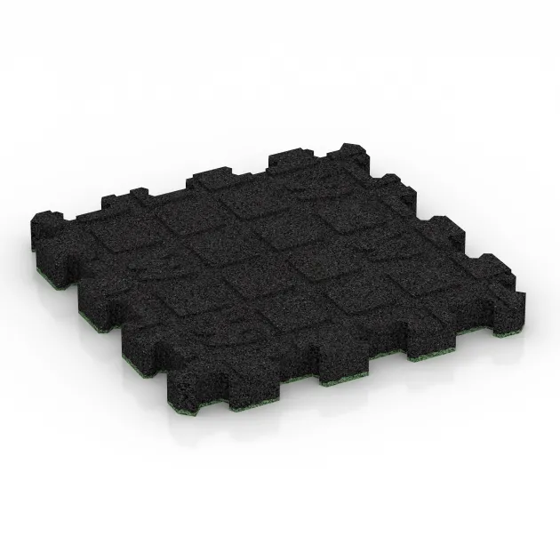 Aufsicht auf die Unterseite, also die Bodenseite von WARCO-Formteil 5239 - Poolfliese Fugenlos im Format 306 x 306 x 30 mm.