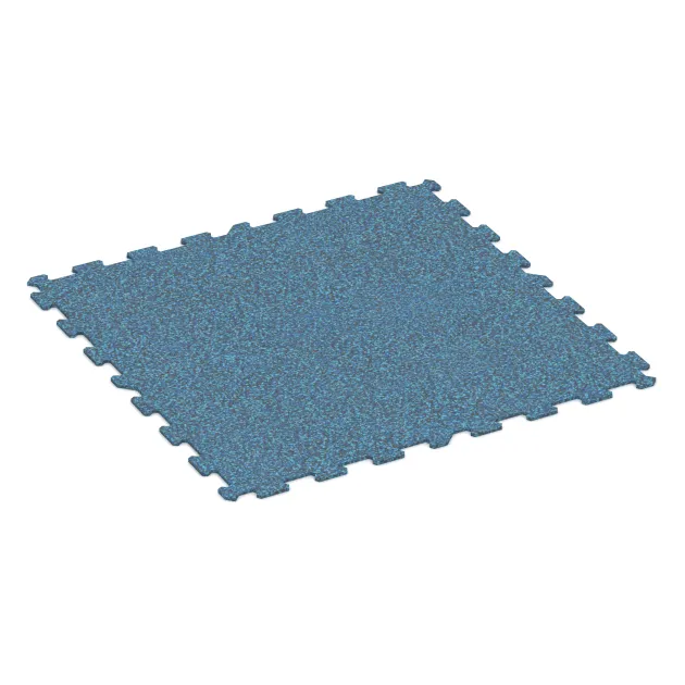 Aufsicht auf die Unterseite, also die Bodenseite von WARCO-Formteil 1029 - Fitnessboden Kompakt im Format 970 x 970 x 8 mm | 0,94 m.