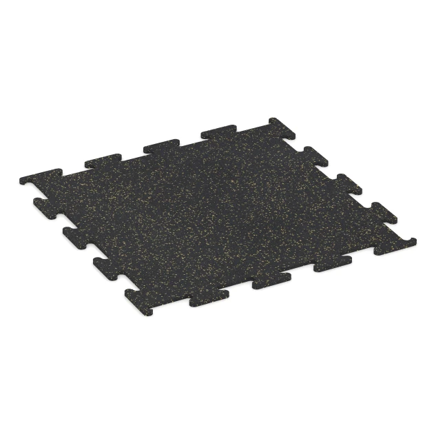 La vue du dessous ou de la face inférieure, c’est-à-dire la face inférieure de la pièce moulée WARCO 3756 - Fitness Performance Elite Revêtement Sportif au format 100 x 100 x 1,5 cm | 1,00 m².