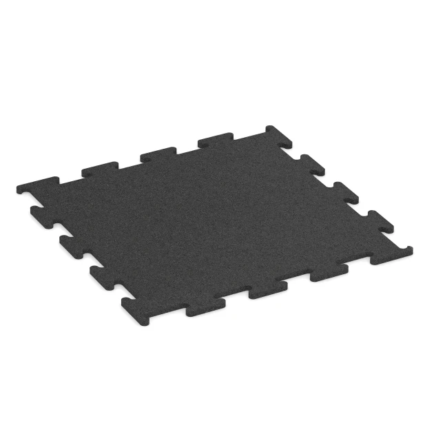 Aufsicht auf die Unterseite, also die Bodenseite von WARCO-Formteil 6164 - Fitness Performance Elite Trainingsboden im Format 50 x 50 x 1 cm | 0,25 m².