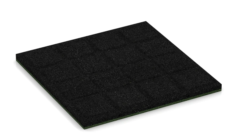 Auflagepads und Drainagekanäle