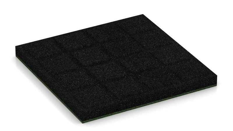 Quadratische Auflagepads mit breiten, flachen Drainagekanälen