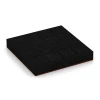 Aufsicht auf die Unterseite, also die Bodenseite von WARCO-Formteil 6205 - Fallschutzplatten im Format 50 x 50 x 8 cm.