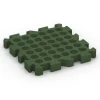 Aufsicht auf die Unterseite, also die Bodenseite von WARCO-Formteil 6407 - Fallschutzplatte – 220 cm im Format 50 x 50 x 6 cm | 0,25 m².