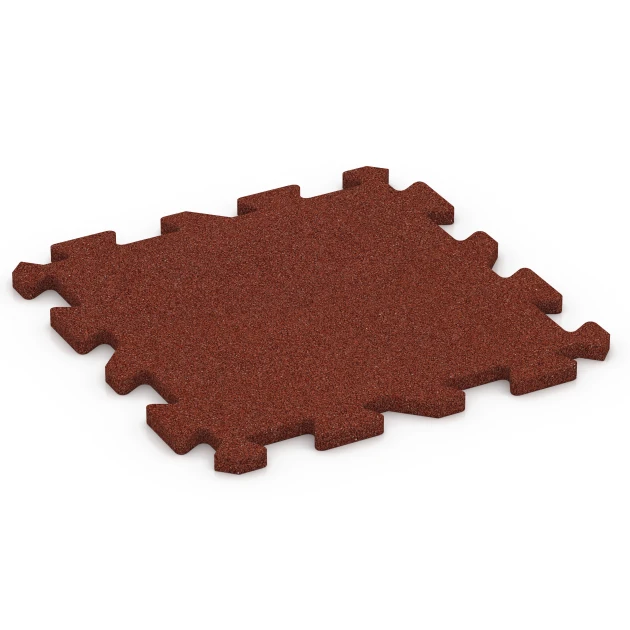 Aufsicht auf die Unterseite, also die Bodenseite von WARCO-Formteil 6984 - Fitness Bodenschutzmatte im Format 50 x 50 x 2 cm | 0,25 m².