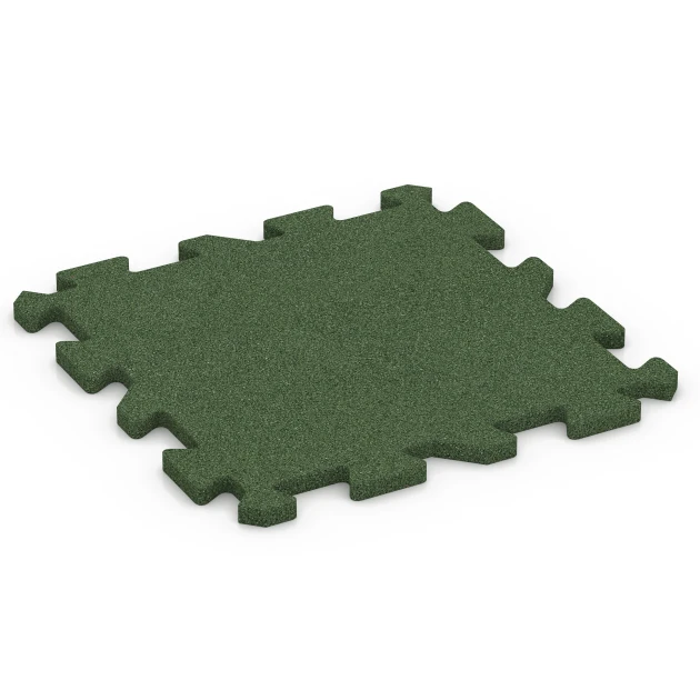 Aufsicht auf die Unterseite, also die Bodenseite von WARCO-Formteil 6985 - Fitness Bodenschutzmatte im Format 50 x 50 x 2 cm | 0,25 m².