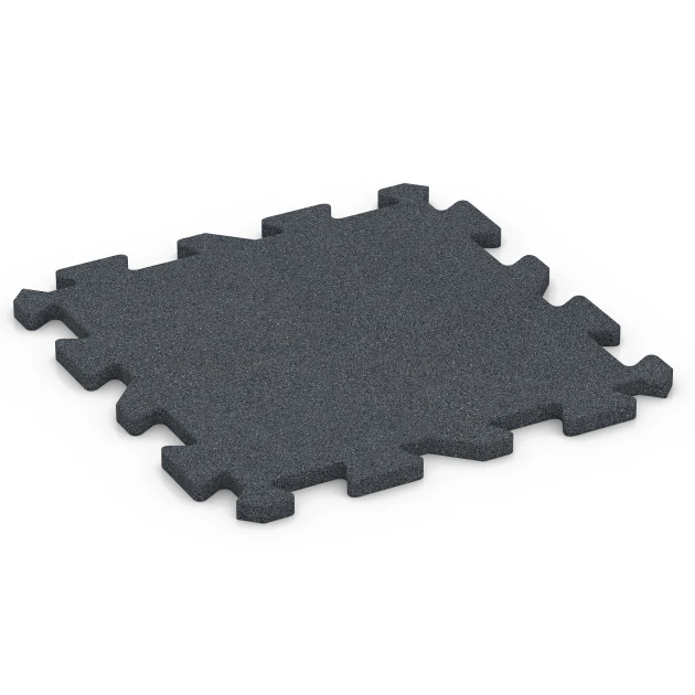 Aufsicht auf die Unterseite, also die Bodenseite von WARCO-Formteil 6986 - Fitness Bodenschutzmatte im Format 50 x 50 x 2 cm | 0,25 m².