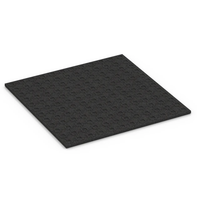 La vue du dessous ou de la face inférieure, c’est-à-dire la face inférieure de la pièce moulée WARCO 6379 - Tapis d’écurie au format 100 x 100 x 3 cm | 1,00 m².